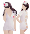 Tenue infirmière (robe, serre-tête, string)