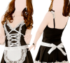 Tenue soubrette (robe, string, serre-tête)
