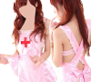 Tenue infirmière sexy (robe, string, coiffe)