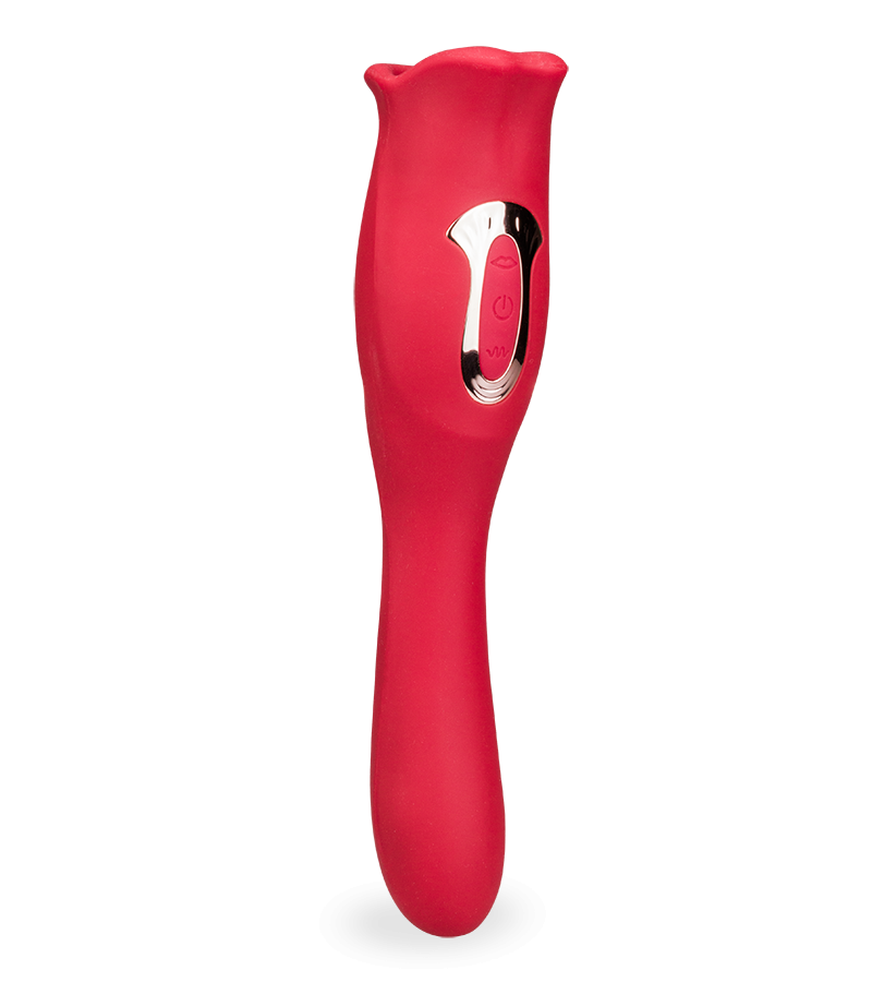 Vibromasseur 2-en-1 avec bouche et langue vibrante Sweet Kiss - LOVE AND  VIBES