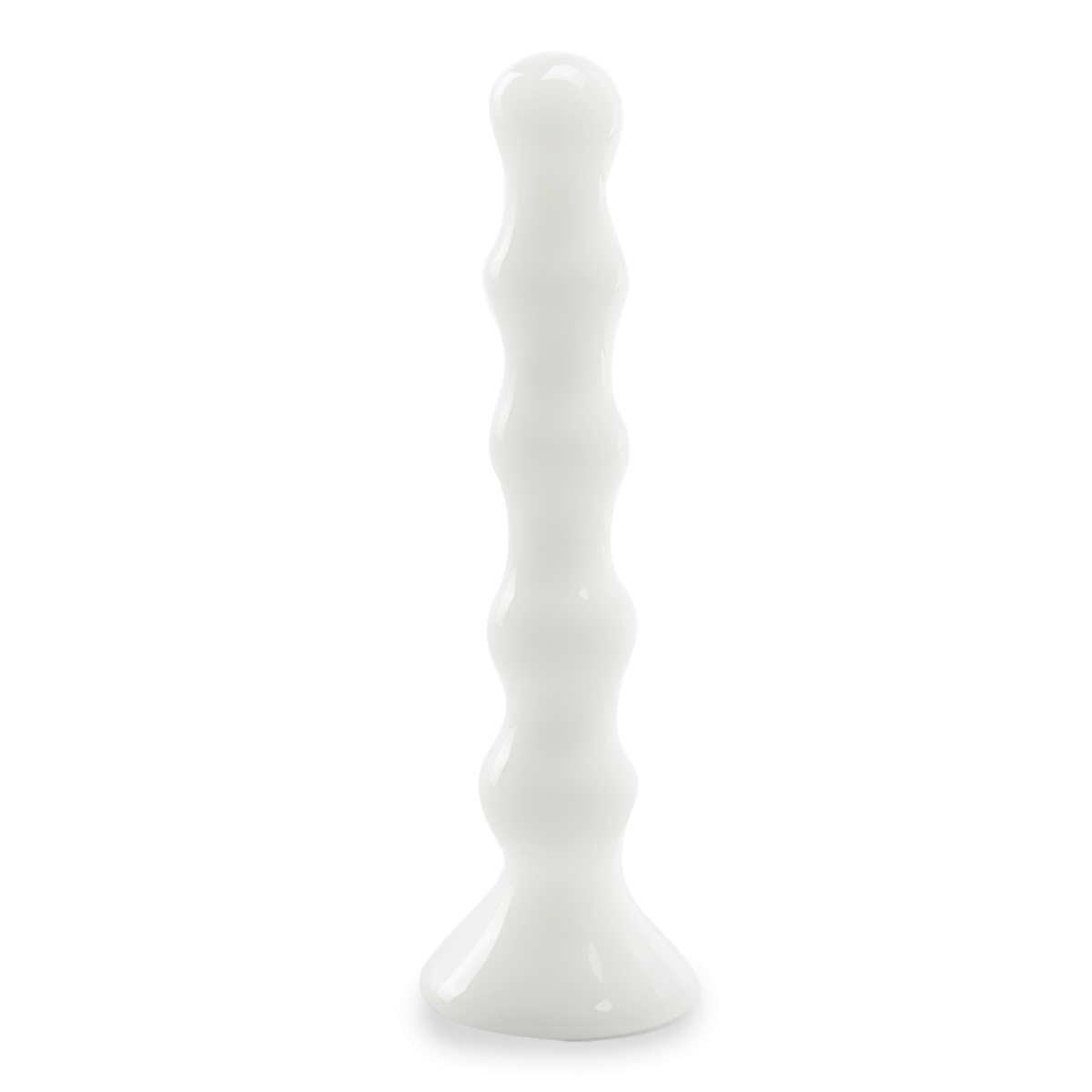 Gode godemichet en verre Lagoon gode vaginal ou anal homme ou femme - Blanc
