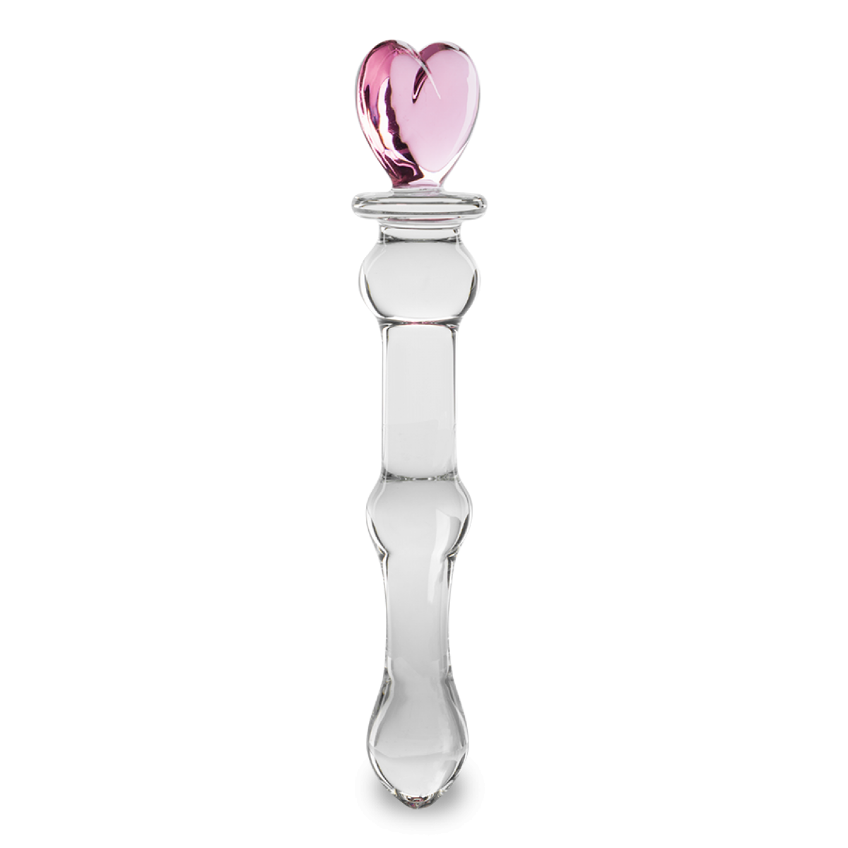 Gode godemichet en verre Pretty Heart gode vaginal ou anal homme ou femme - Crystal