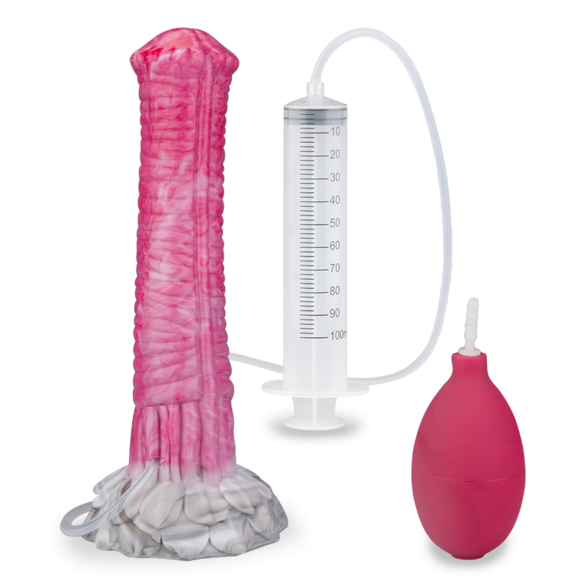 Gode godemichet ventouse éjaculateur créature mythologique Sleipnir gode vaginal ou anal homme ou femme - Rose