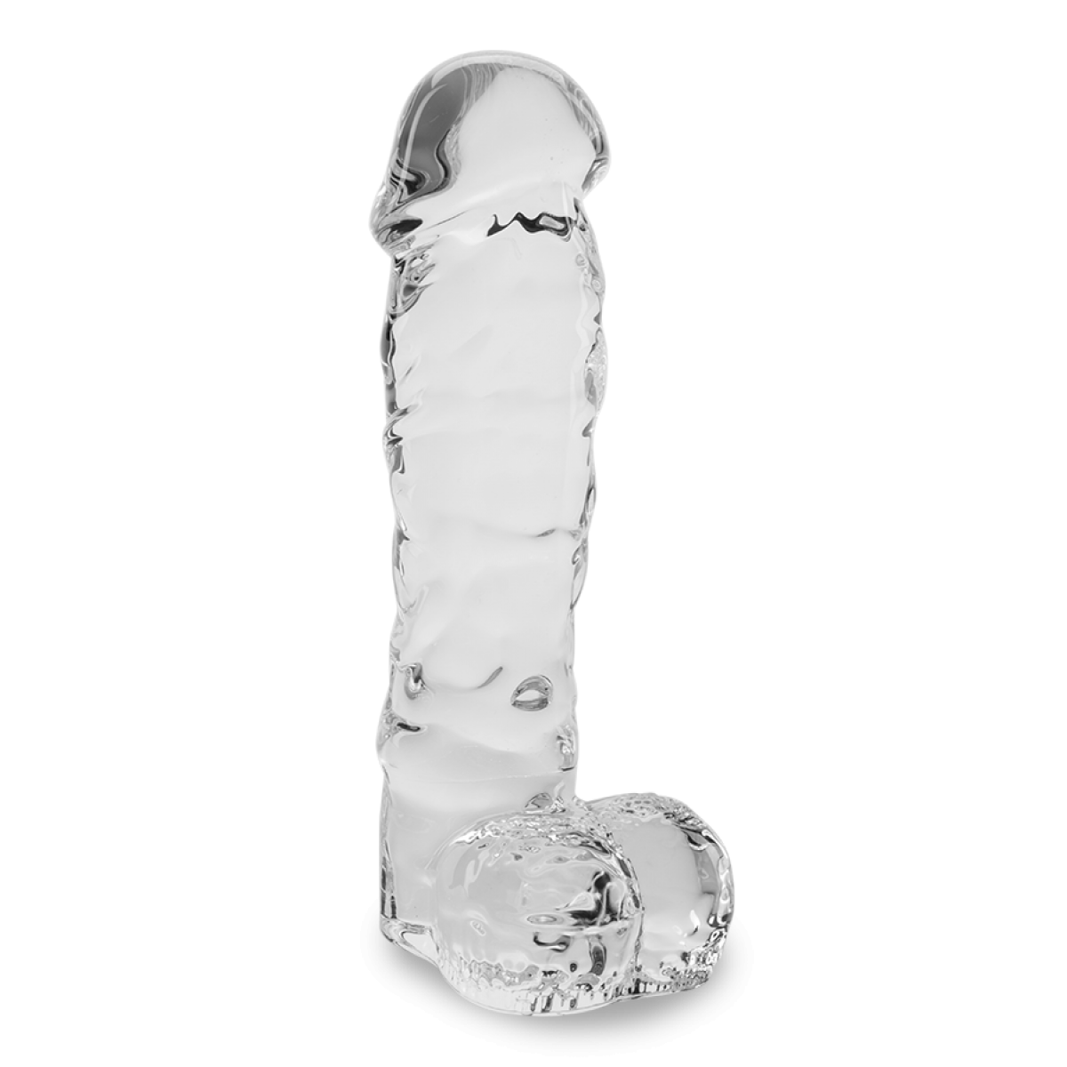 Gode godemichet en verre réaliste Leo