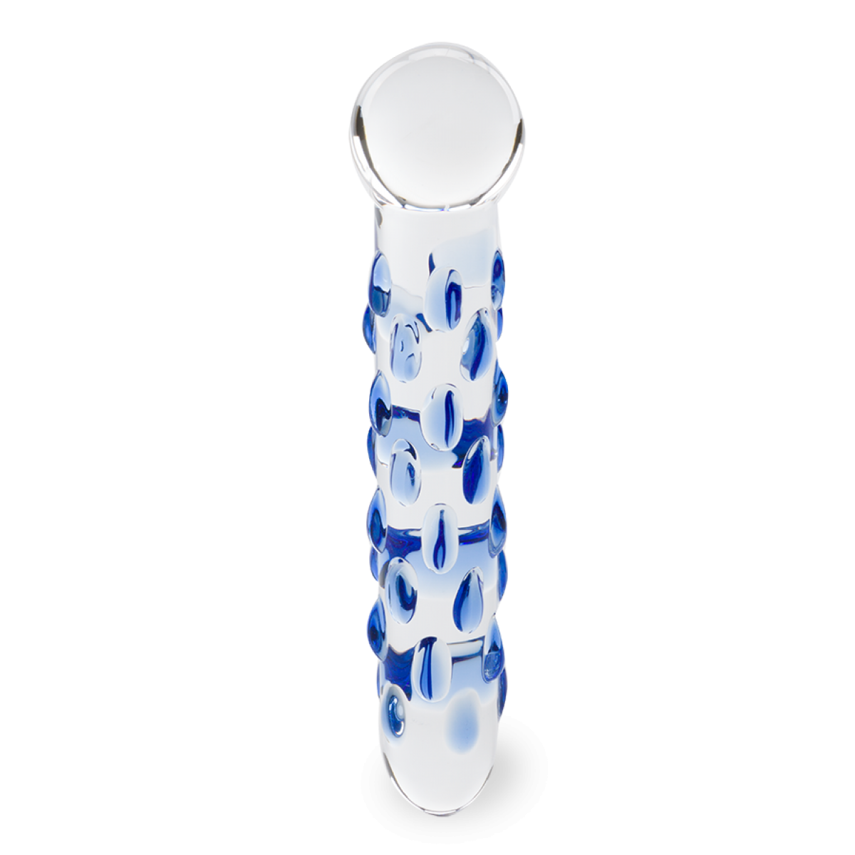 Gode godemichet en verre Rainfall gode vaginal ou anal homme ou femme - Bleu foncé