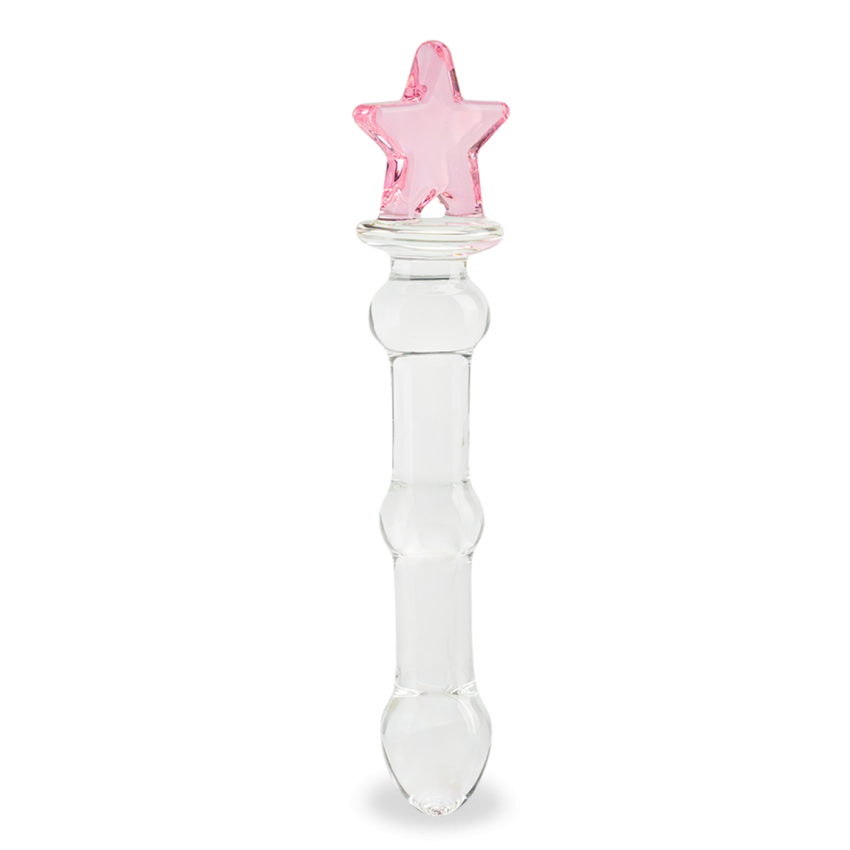 Gode godemichet en verre Sweet Star gode vaginal ou anal homme ou femme - Rose