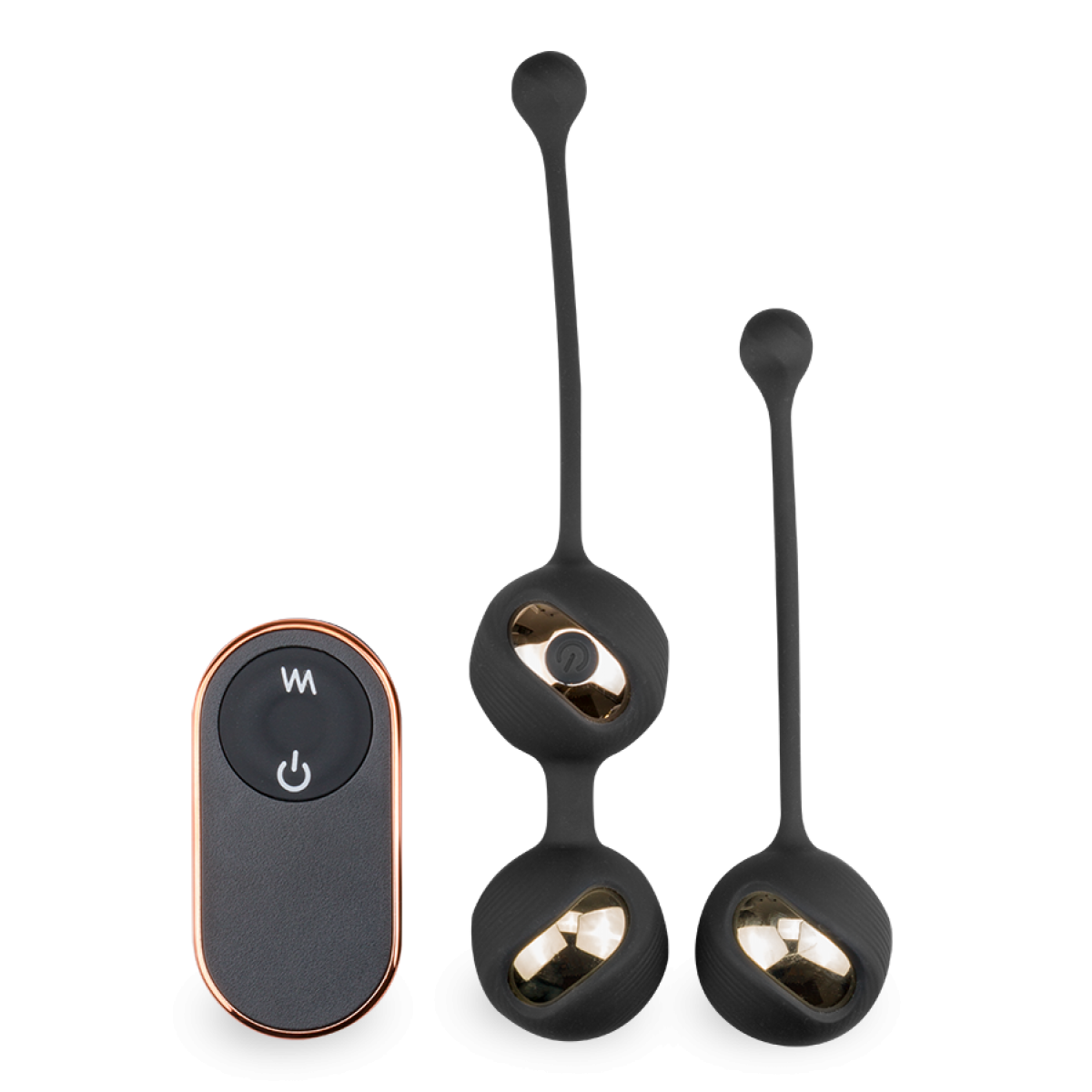 Boules de geisha télécommandées Flash oeuf vibrant sans fil pour femme et couple - Noir