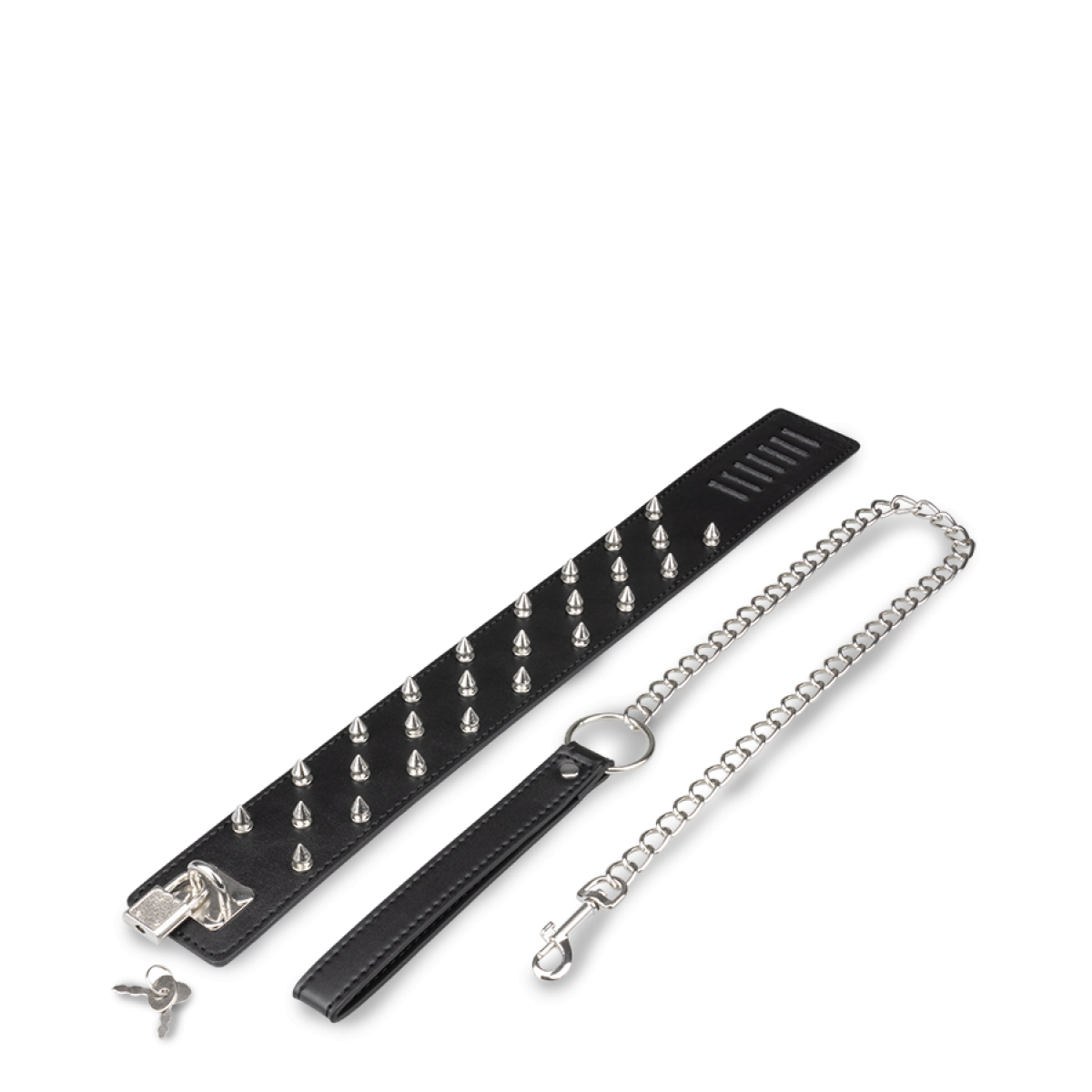 Collier BDSM cuir et pointes