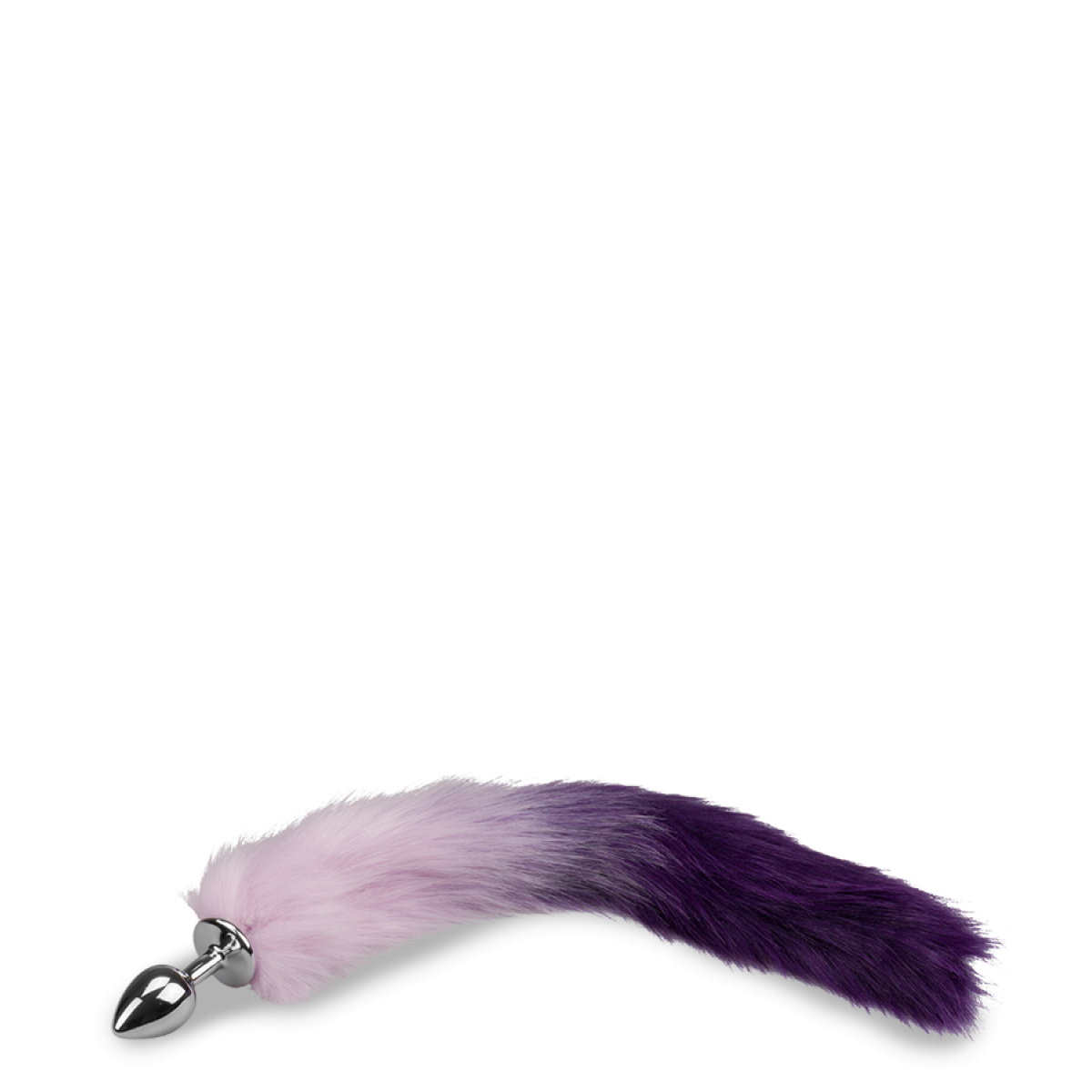 Plug queue de renard fourrure vegan lila et violet