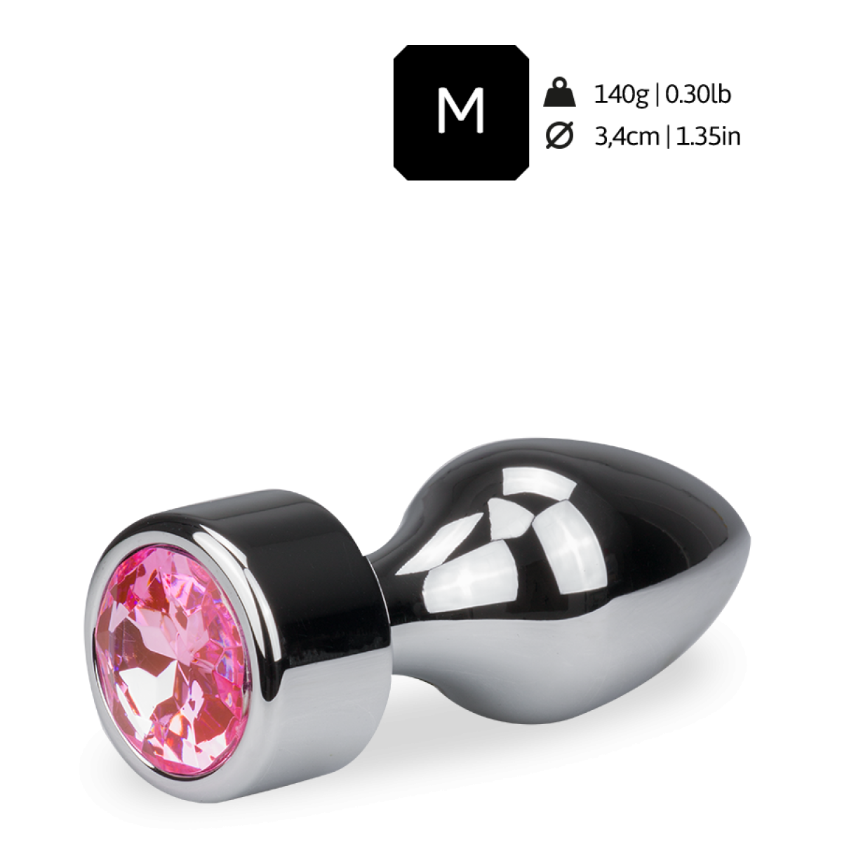 Plug Anal Métal Rosebud Missile Taille M - 8 Coloris - LOVE AND VIBES - Neuf