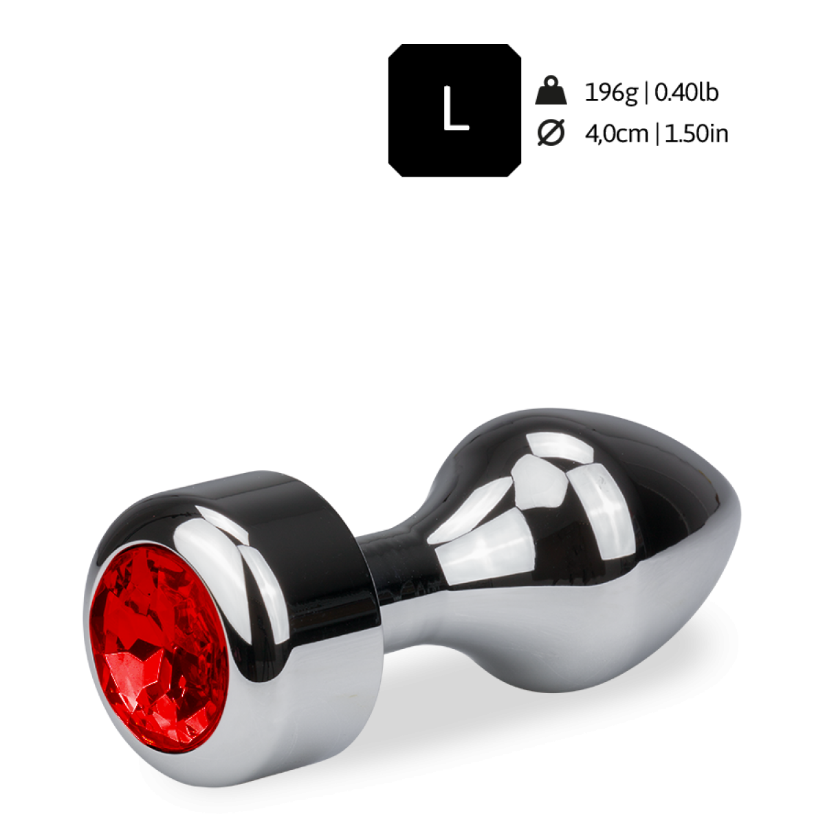 Plug Anal Rosebud Annelé XL - Aluminium, 8 Coloris, LOVE AND VIBES, Neuf