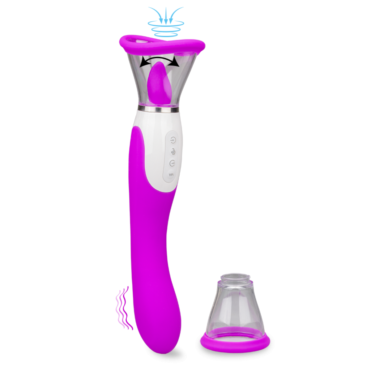 Pompe à vulve avec langue et vibromasseur Torch