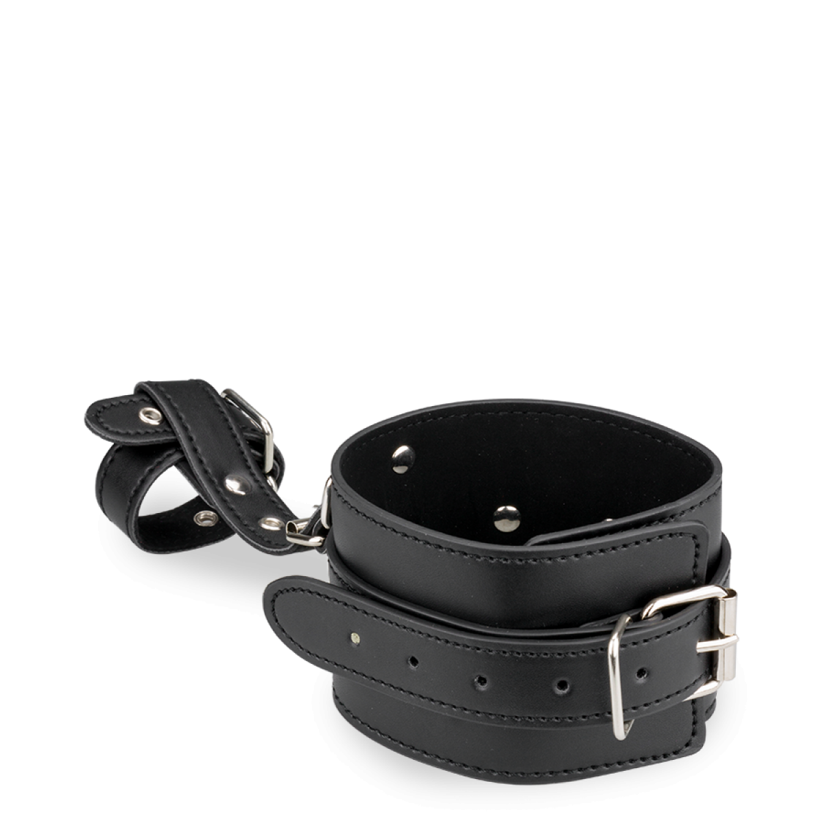 Menottes contrainte en cuir poignets - pouces