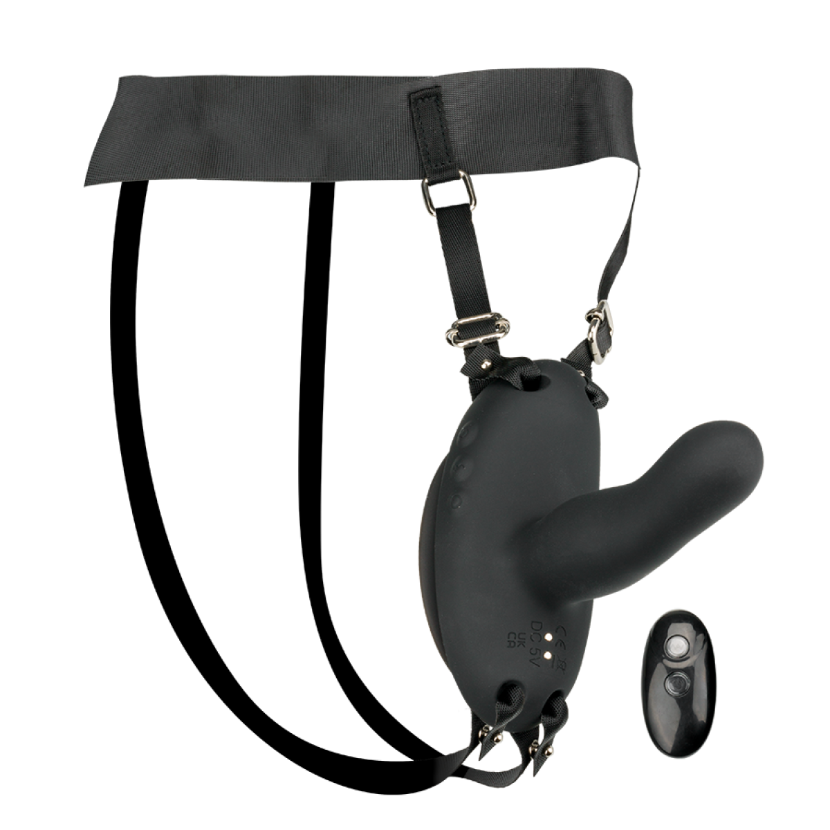 Gode ceinture vibrant convertible et télécommandé Alluria
