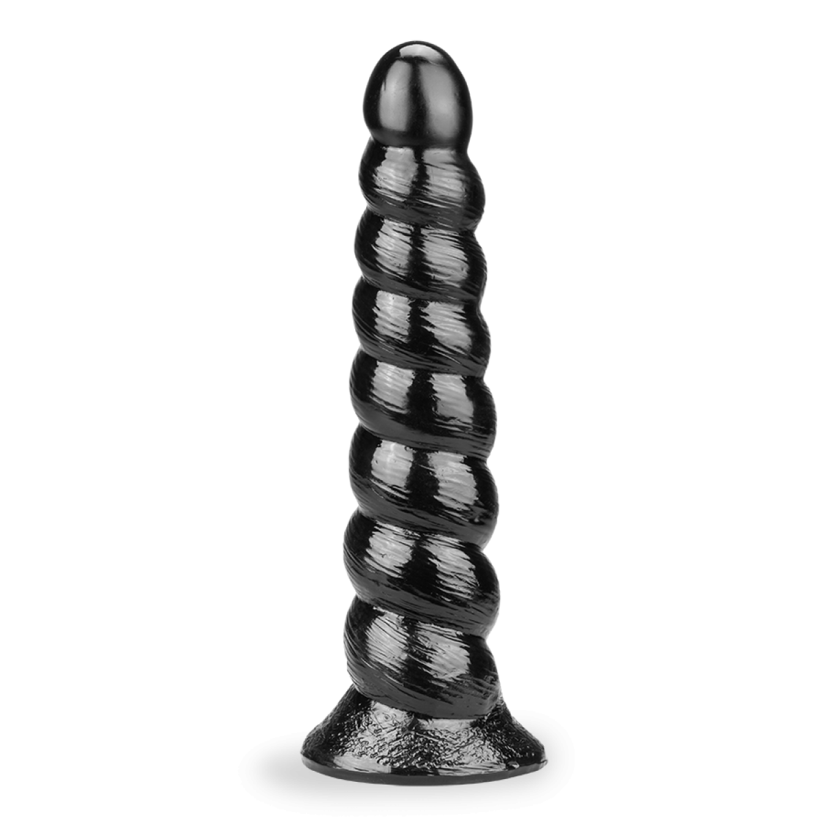 Gode godemichet ventouse licorne Twist gode vaginal ou anal homme ou femme - Noir
