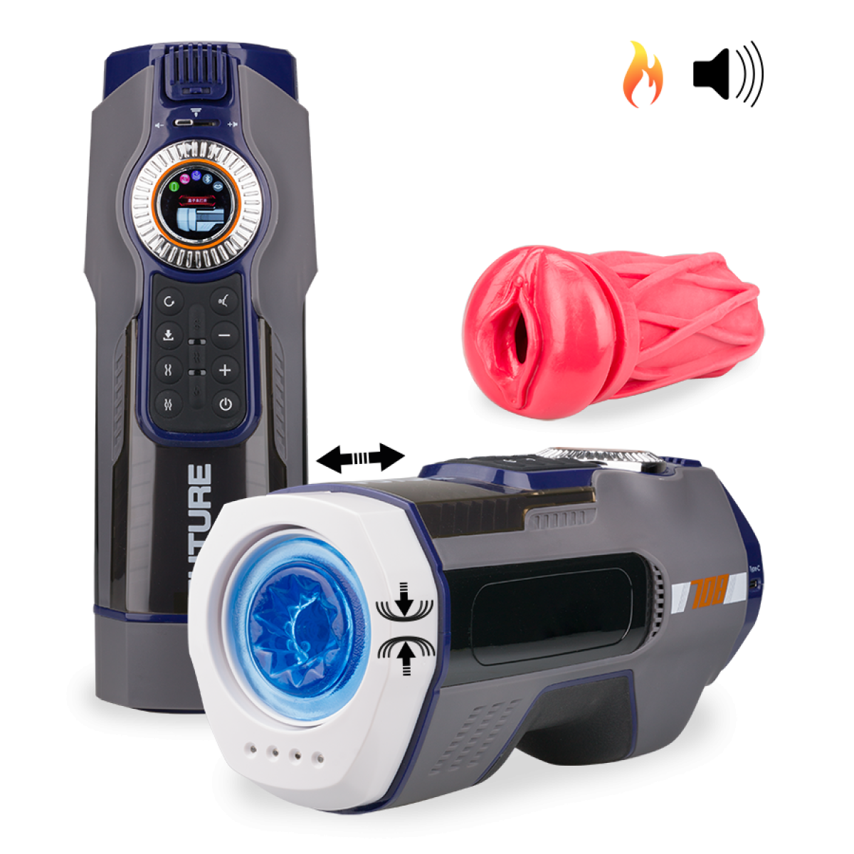 Masturbateur Automatique Chauffant Pour Homme Love And Vibes - Future Pro - Neuf