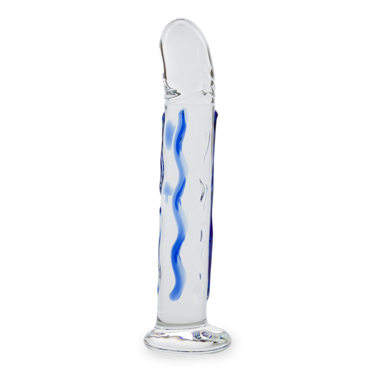 Gode godemichet en verre Glow gode vaginal ou anal homme ou femme - Bleu