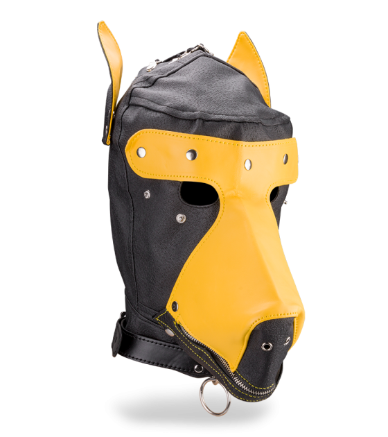 Cagoule En Similicuir Style Doberman Pour Puppy Play - Marque Love And Vibes - Neuf - Unisexe